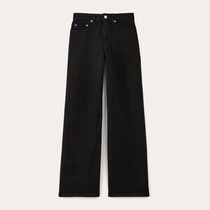 Everlane Women's Mid-Way Jean in Washed Black, Size 26, Cotton